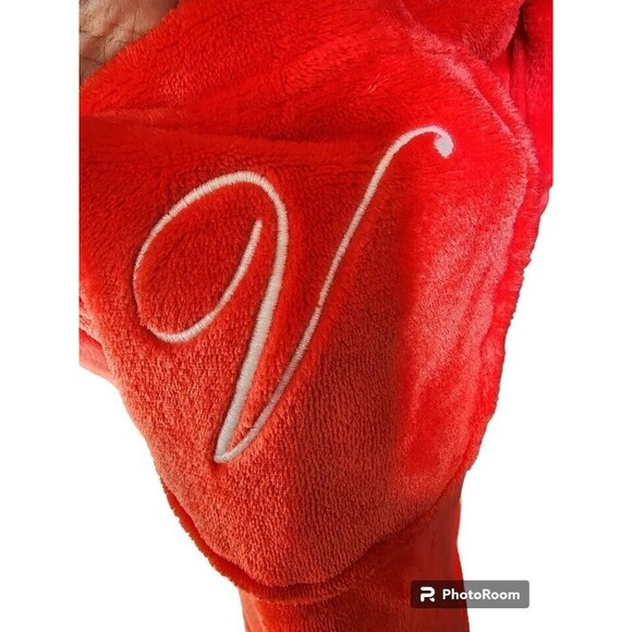 Victoria's Secret Robe Size M/L Red Plush - Picture 3 of 8